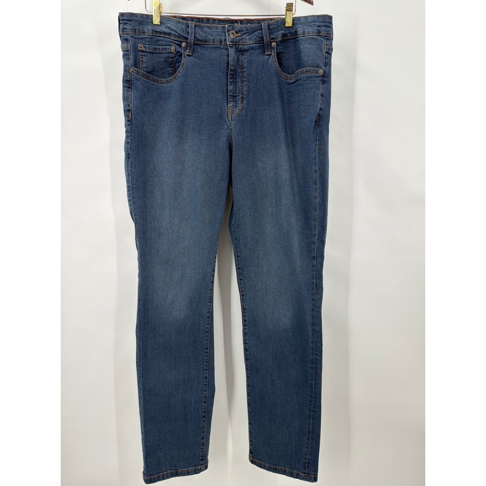 Eddie Bauer Mens‎ Slim Fit Jeans 38x32 Medium Wash Blue Denim EM31JN403P